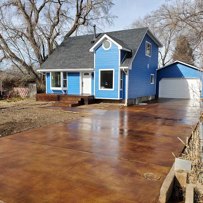 concrete stain and sealing
